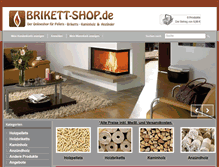 Tablet Screenshot of brikett-shop.de